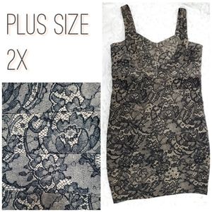 Torrid Plus Size  Lace Bandage Cocktail Dress